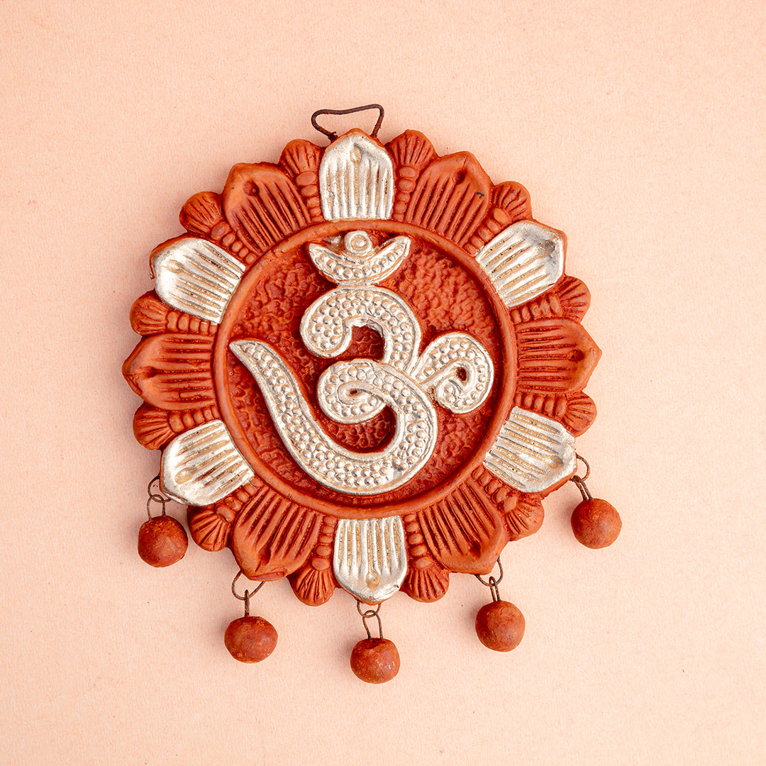 Terracotta Om Wall Hanging