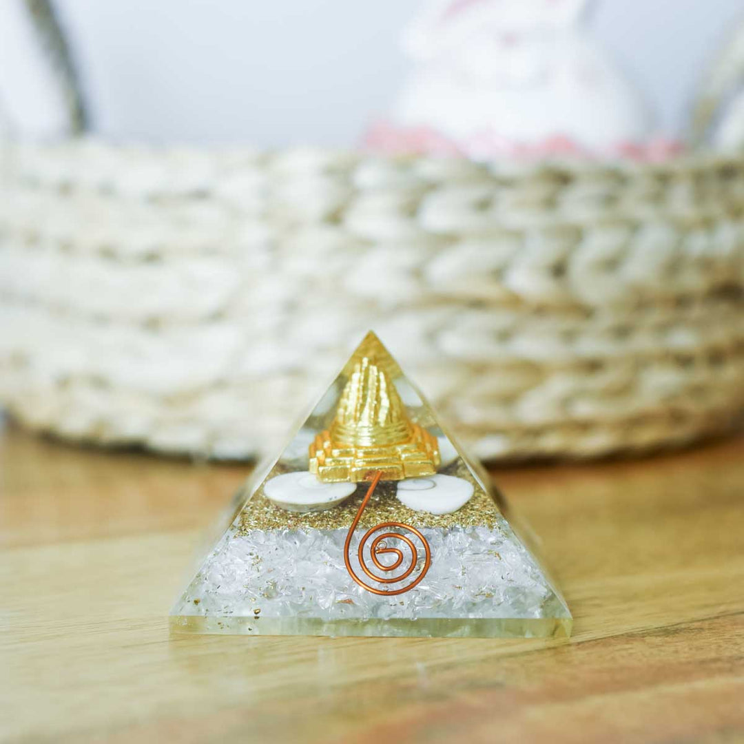 White Orgone Pyramid