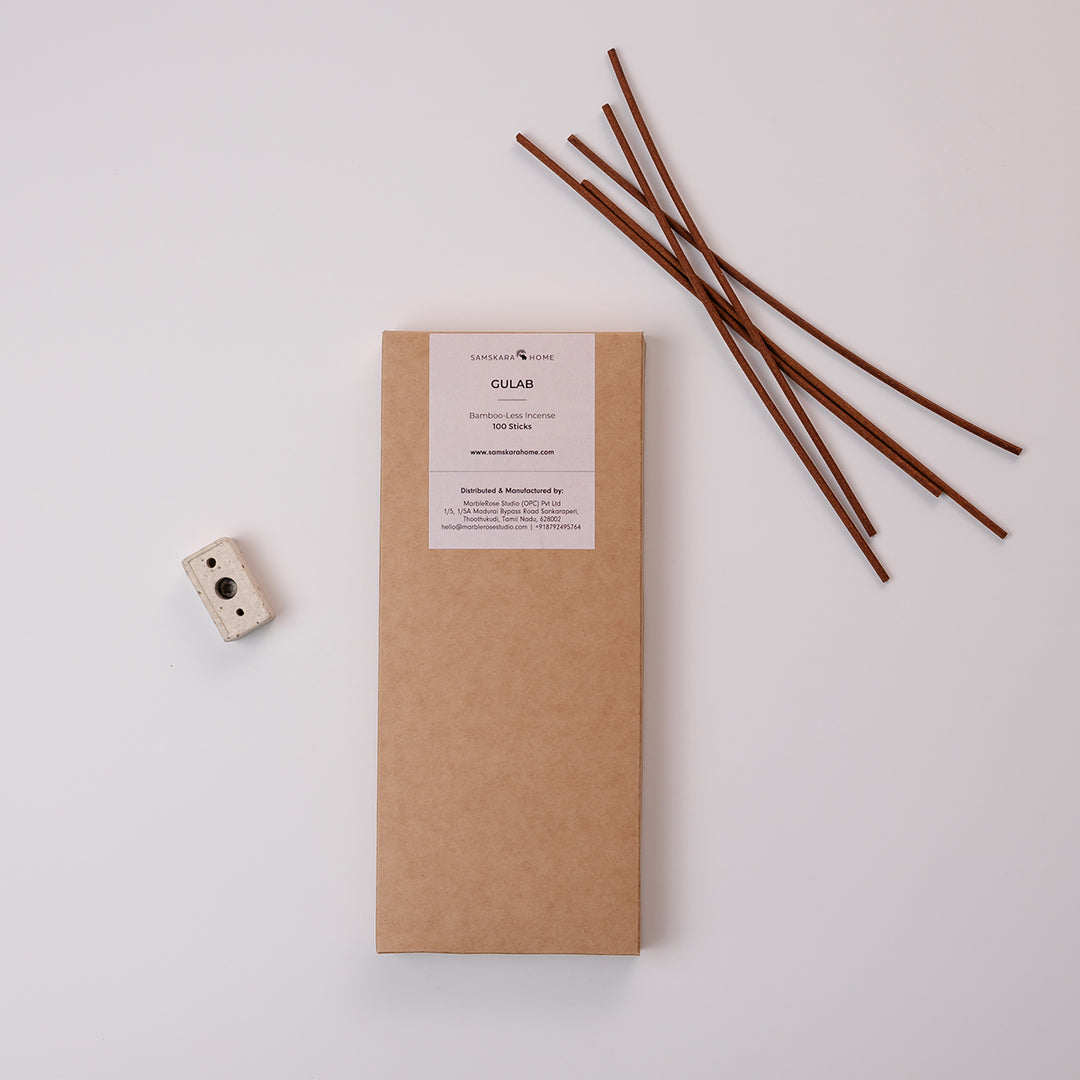 Gulab Bambooless Incense Jumbo Pack 100 Sticks