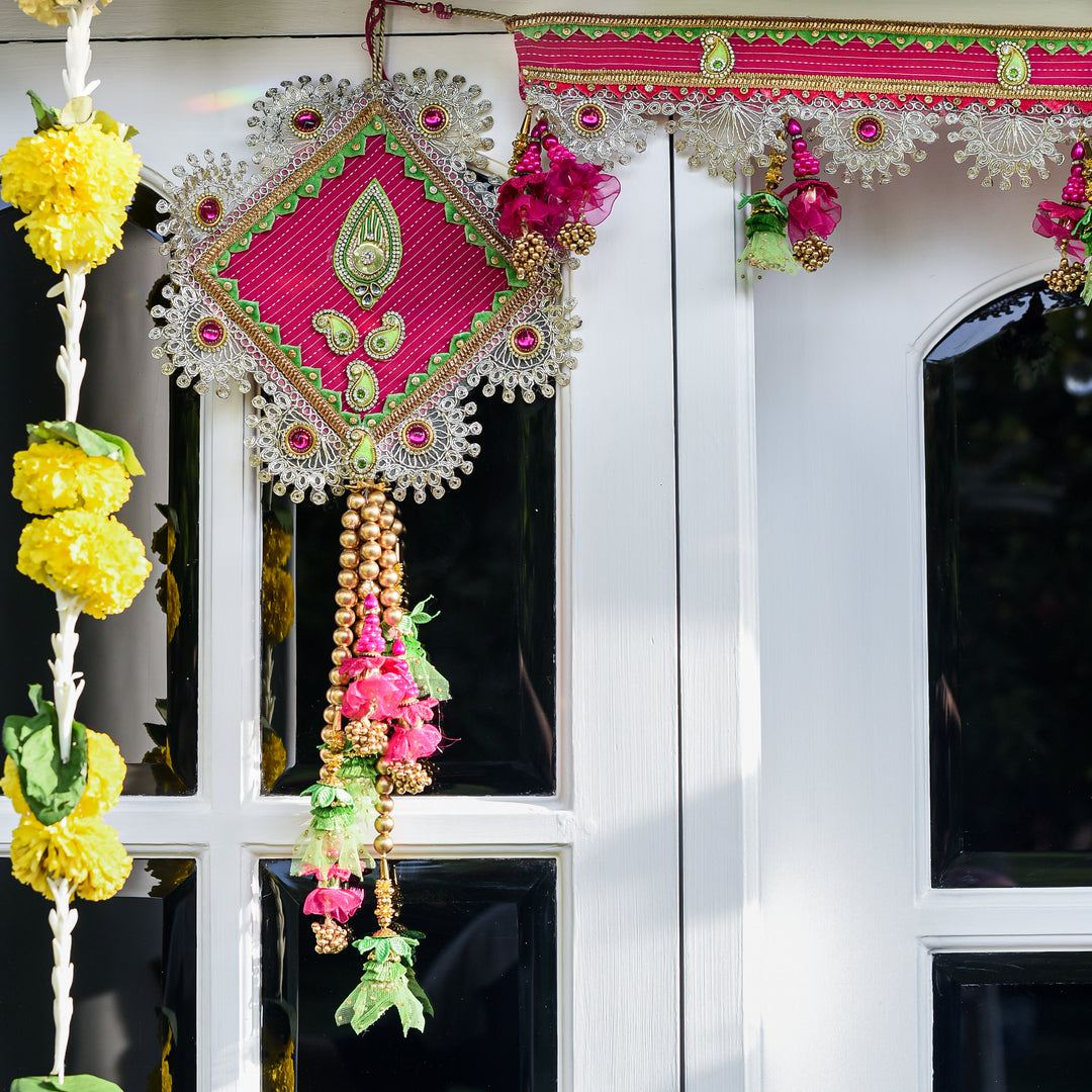 Gulaal Pink Door Hanging Set of 2