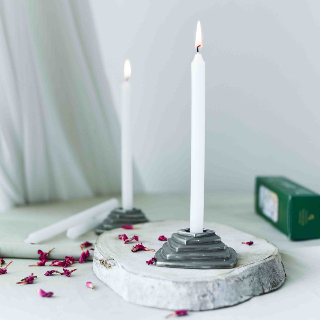 Unscented Household Candles 8" - 12 Pcs