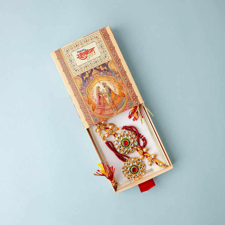 Veera-Vaidehi Couple Rakhi Set