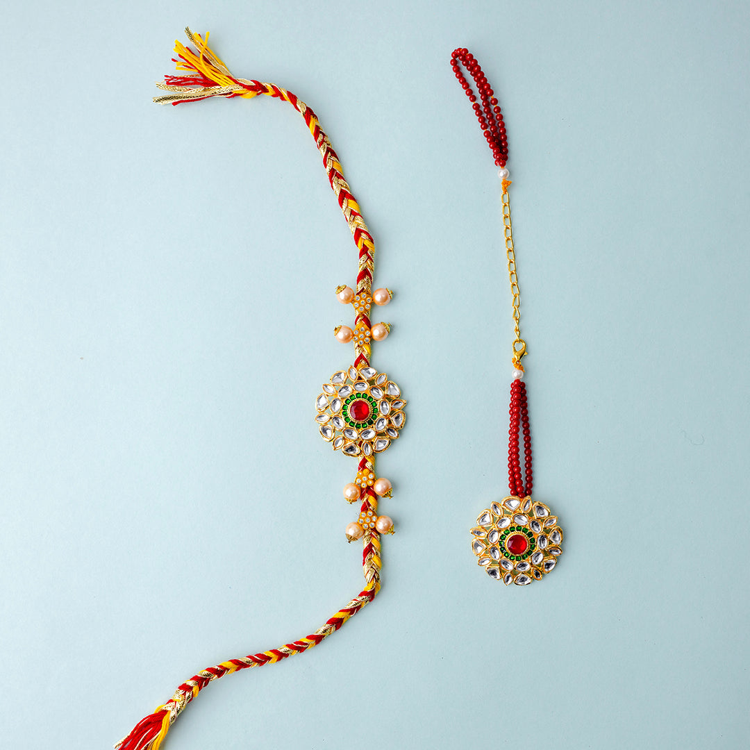 Veera-Vaidehi Couple Rakhi Set