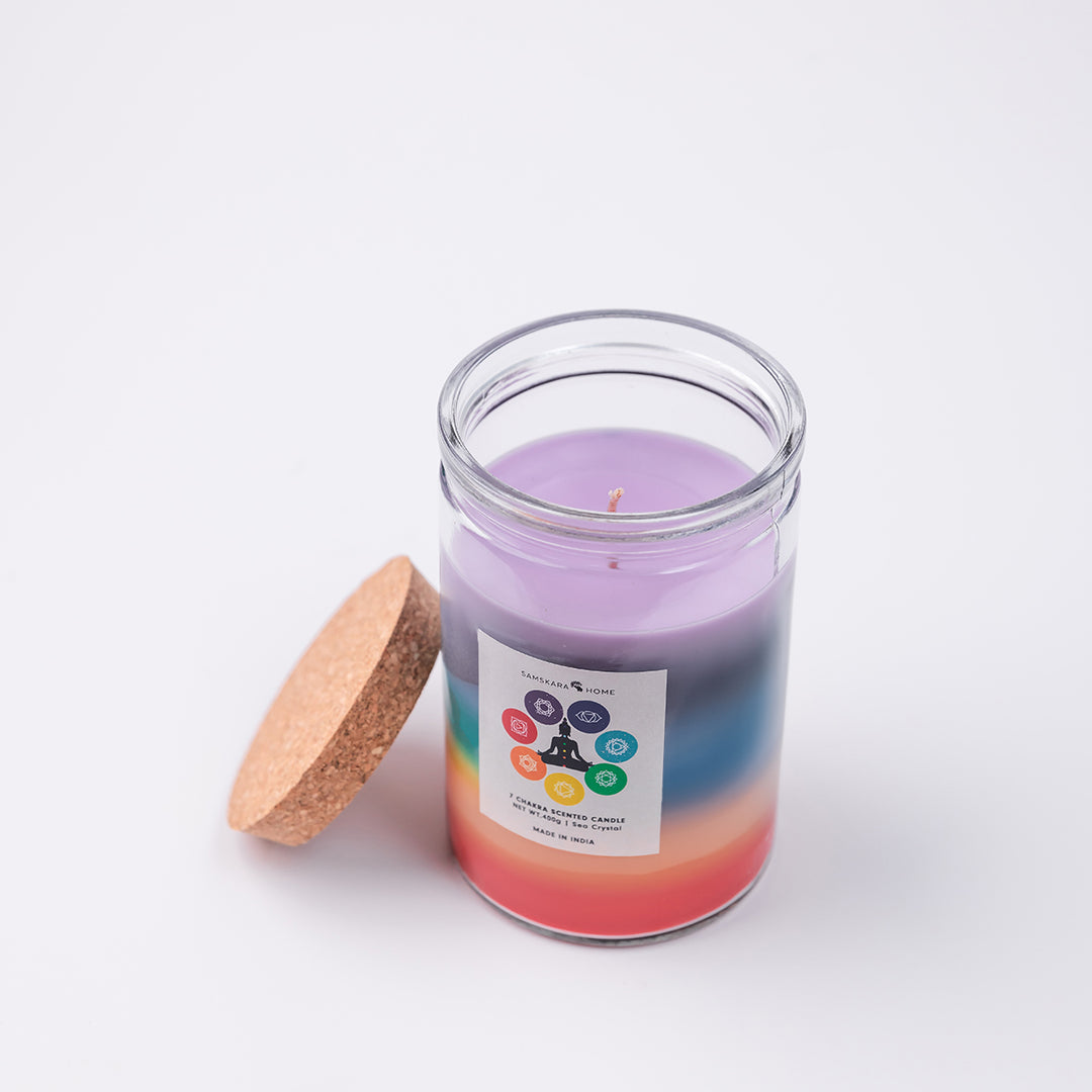 7-Chakra Jar Candle