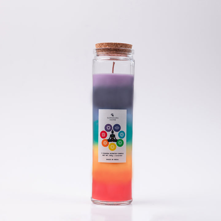 7-Chakra Tall Jar Candle