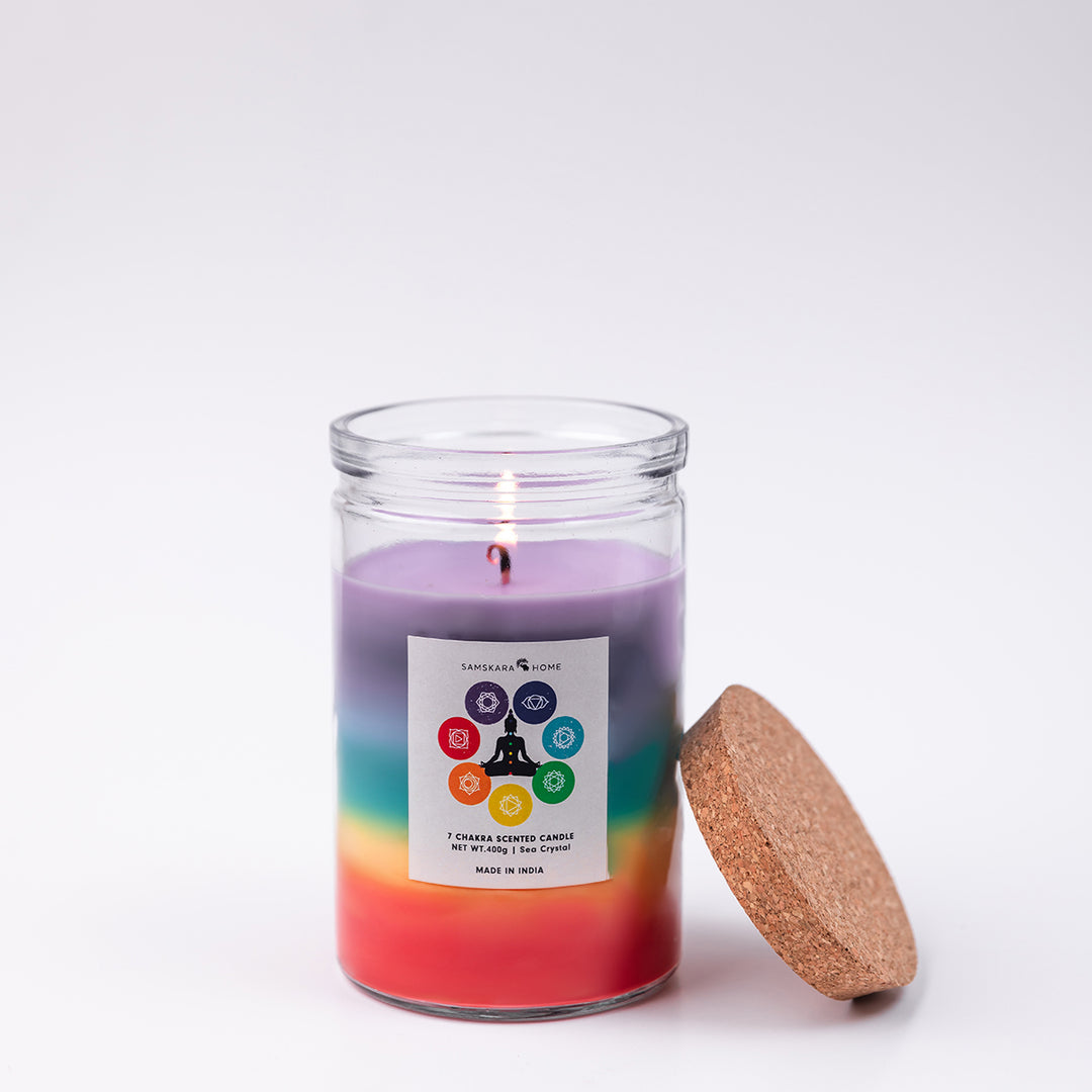 7-Chakra Jar Candle