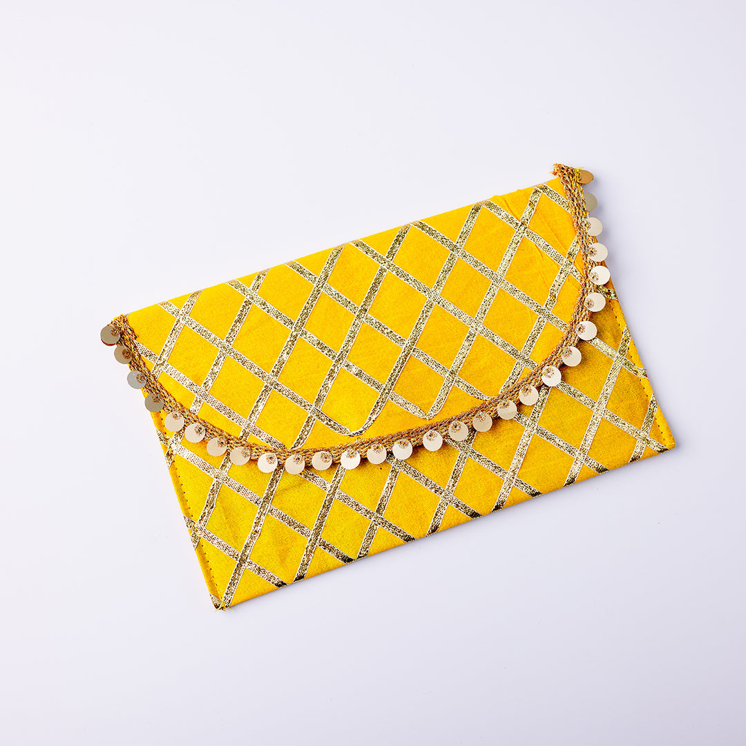 Fabric Envelope Big - Gota Yellow