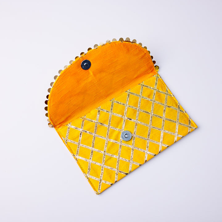 Fabric Envelope Big - Gota Yellow