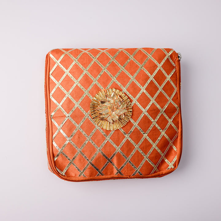 Gota Saree Bag - Orange