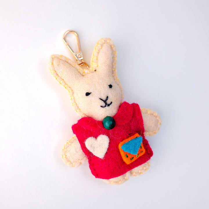 Messenger Bunny Easter Keychain