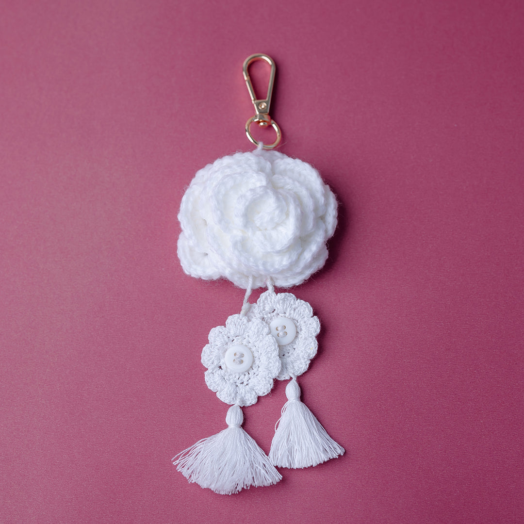 White Rose Charm