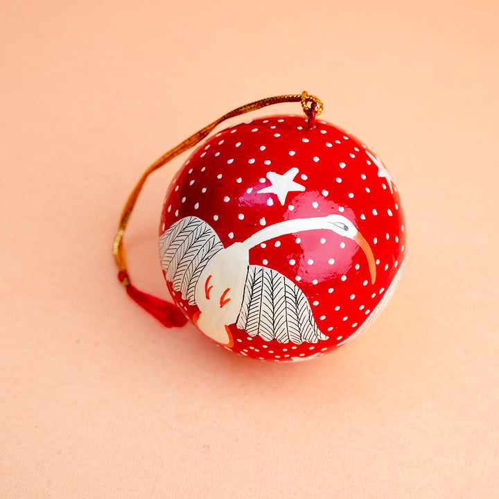 Whimsical Bird  Christmas Ornament