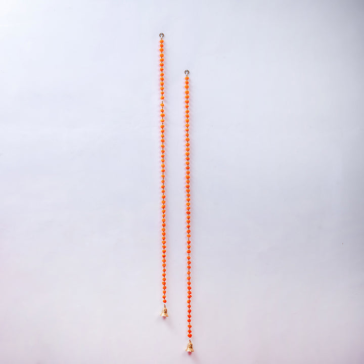 Orange Woolen Pompom Garland