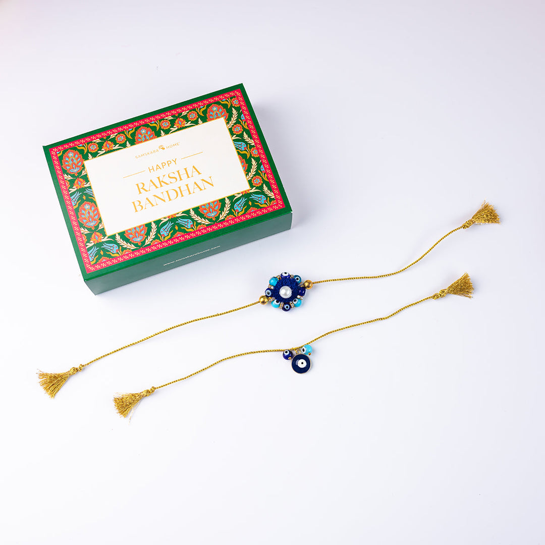 Anvika (Set of 2) Evil Eye Rakhis