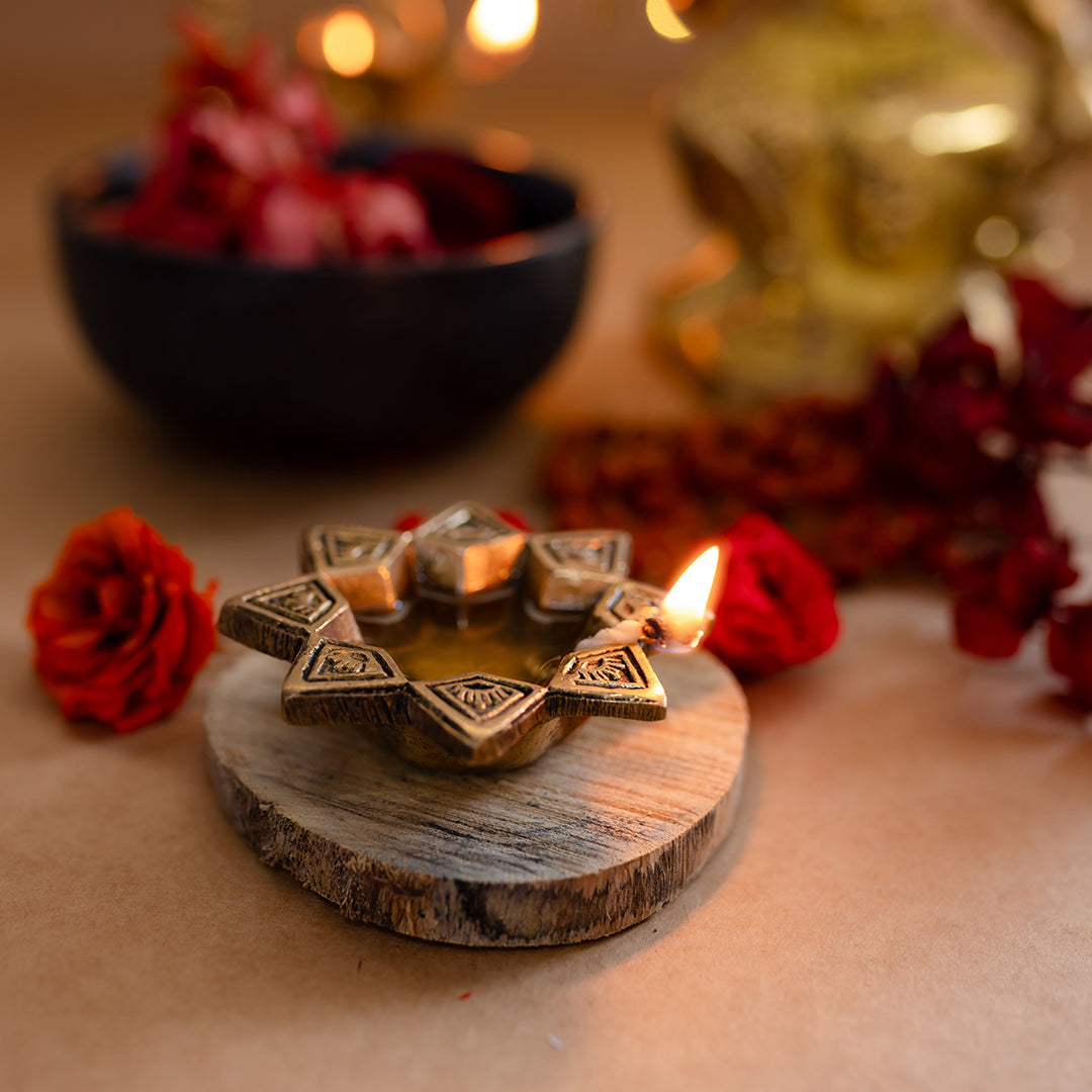 Nakshatra Brass Diya