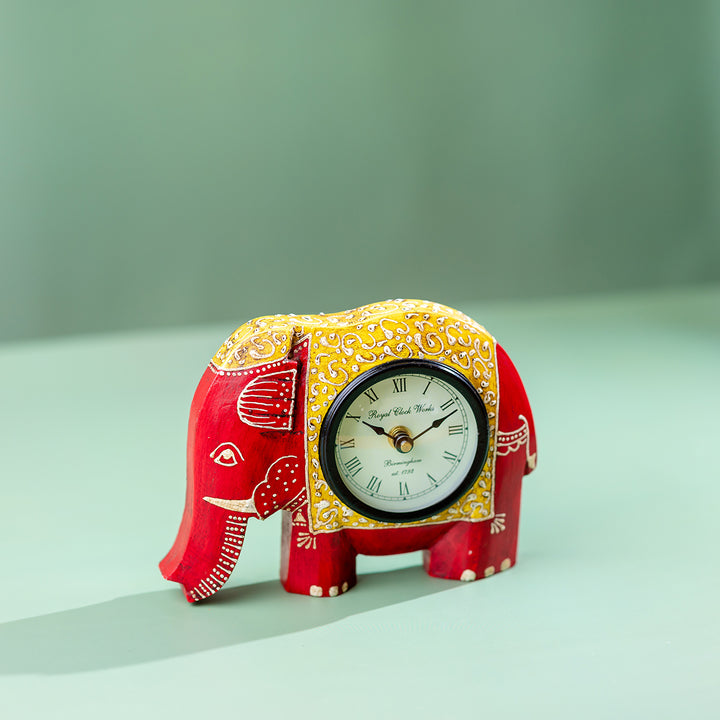 Red Regal Elephant Timekeeper