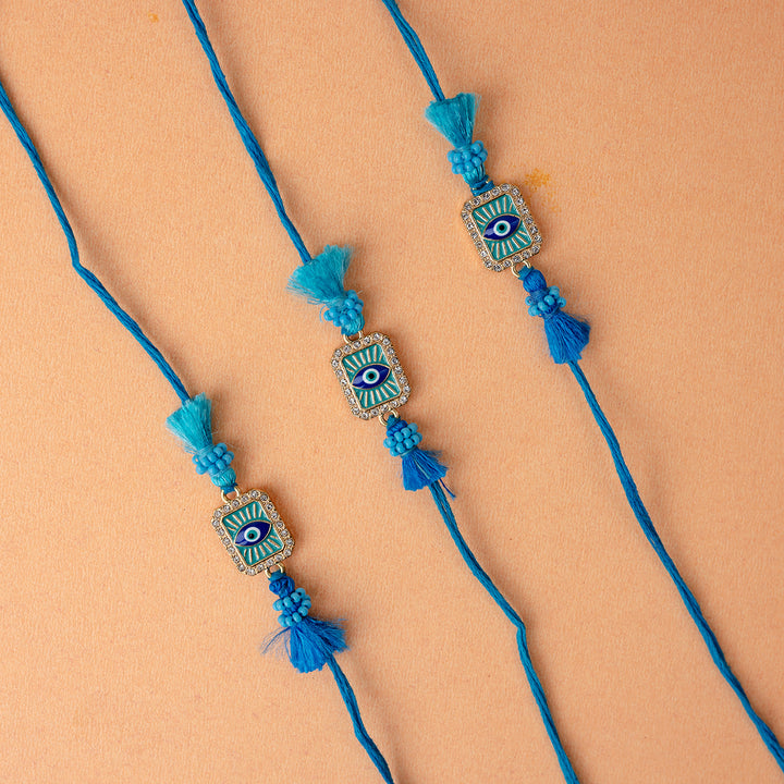 Neel Nazar Evil Eye Rakhi - Set of 3
