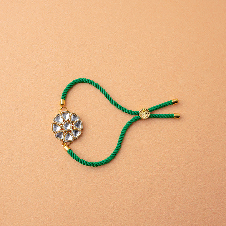 Kundan Charm Rakhi