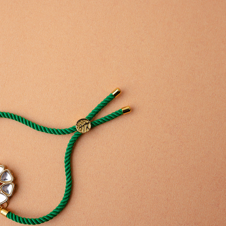 Kundan Charm Rakhi
