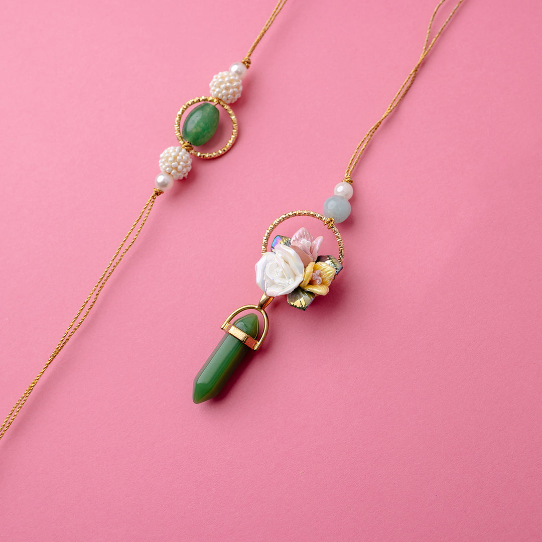 Gulnaar Couple Rakhi Set
