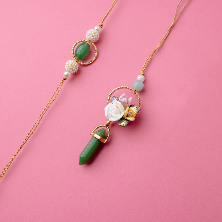 Gulnaar Couple Rakhi Set