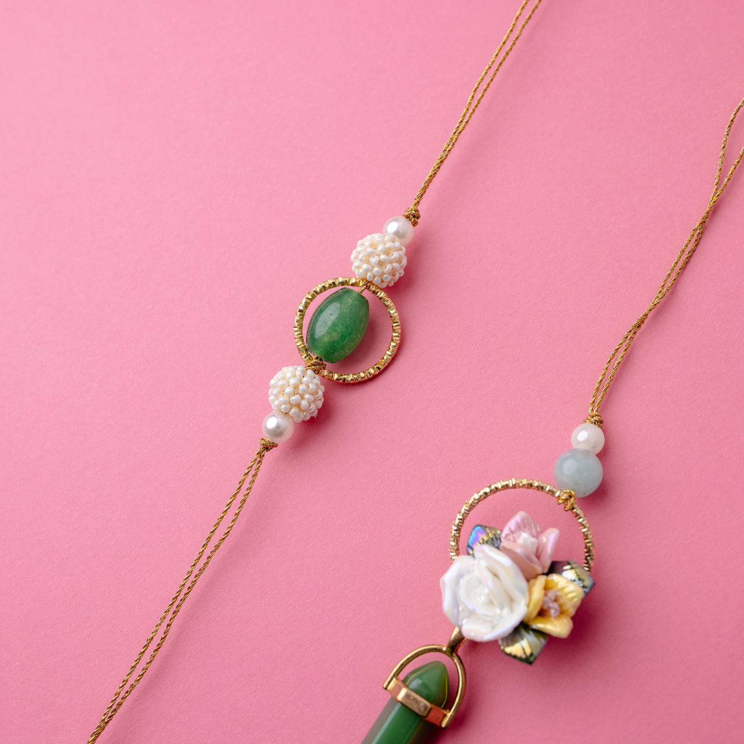 Gulnaar Couple Rakhi Set