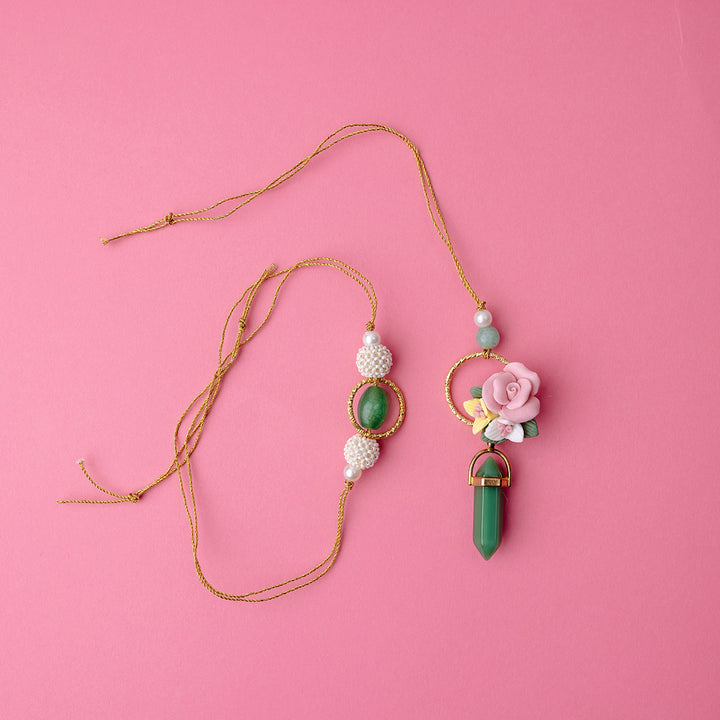 Gulnaar Couple Rakhi Set