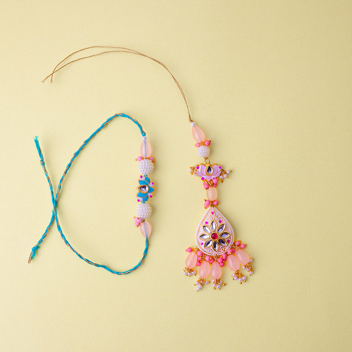 Meena Rakhi & Lumba Set