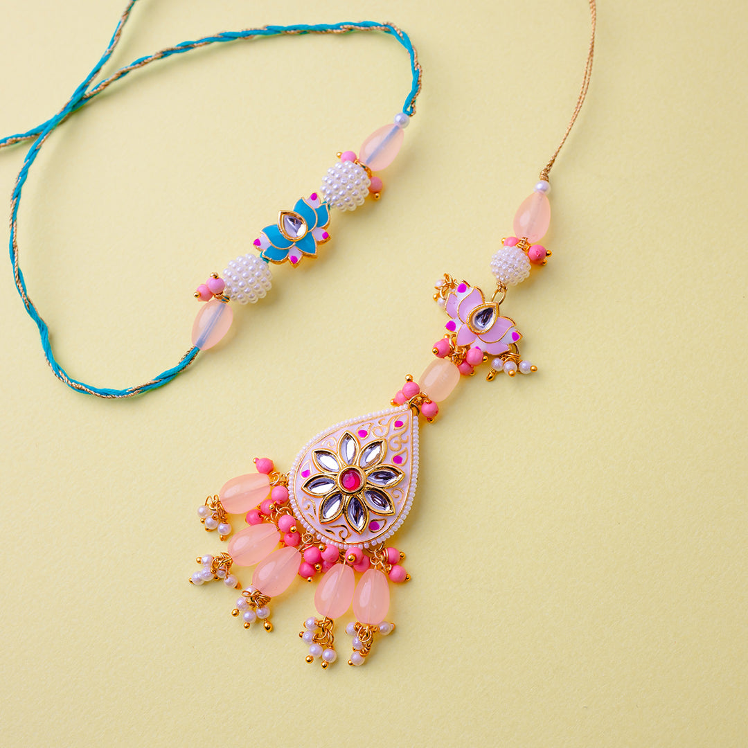Meena Rakhi & Lumba Set
