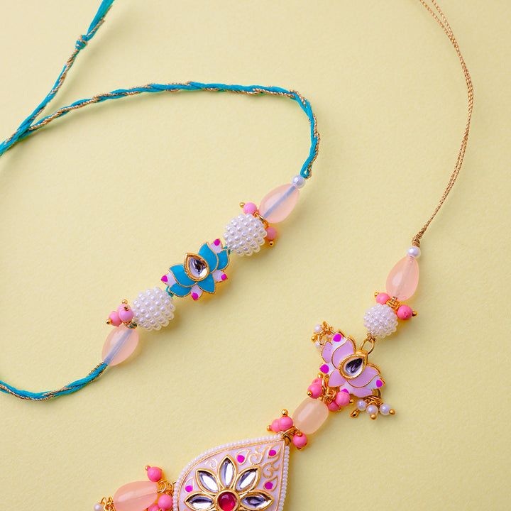 Meena Rakhi & Lumba Set