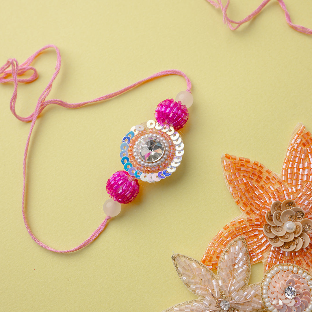 Sitara Phool Couple Rakhi