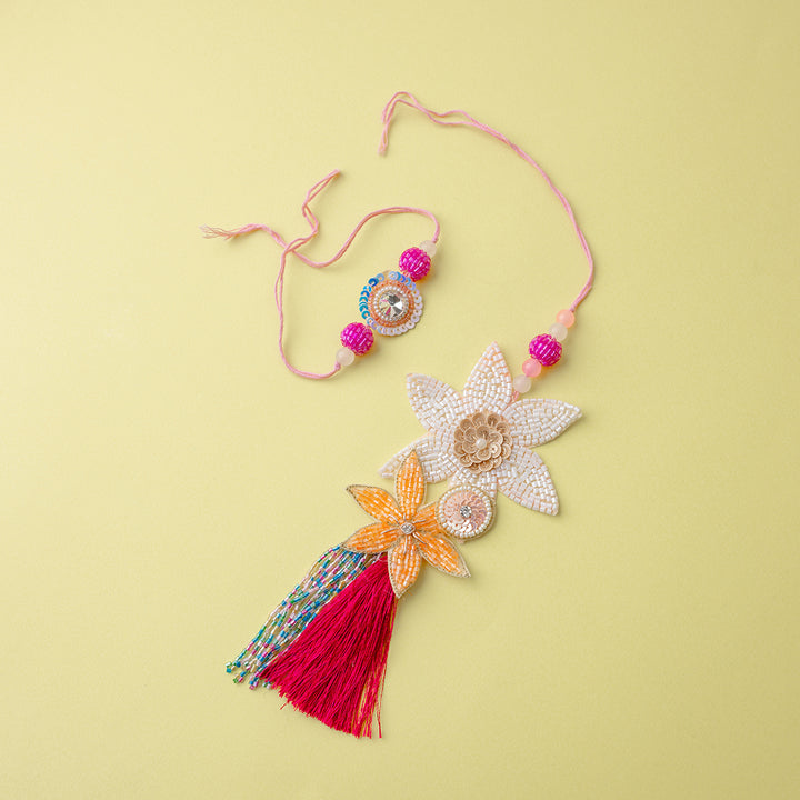 Sitara Phool Couple Rakhi