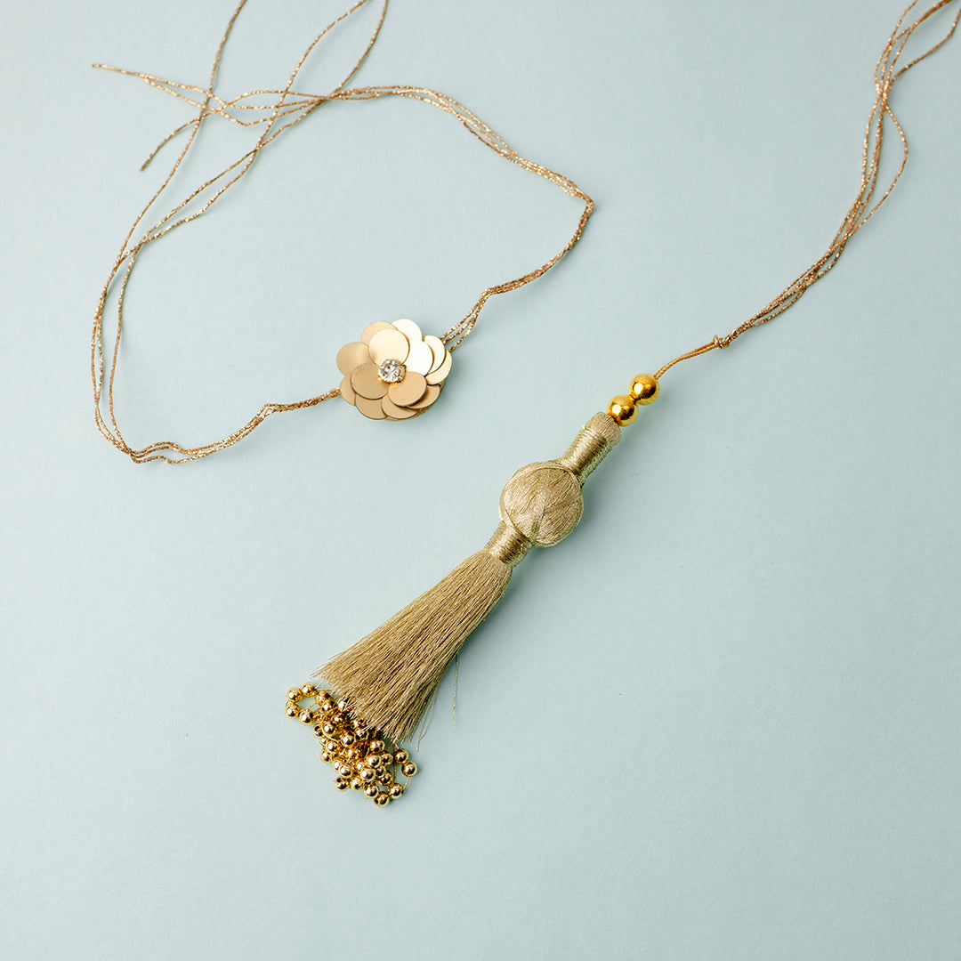 Kanchan Bloom Couple Rakhi