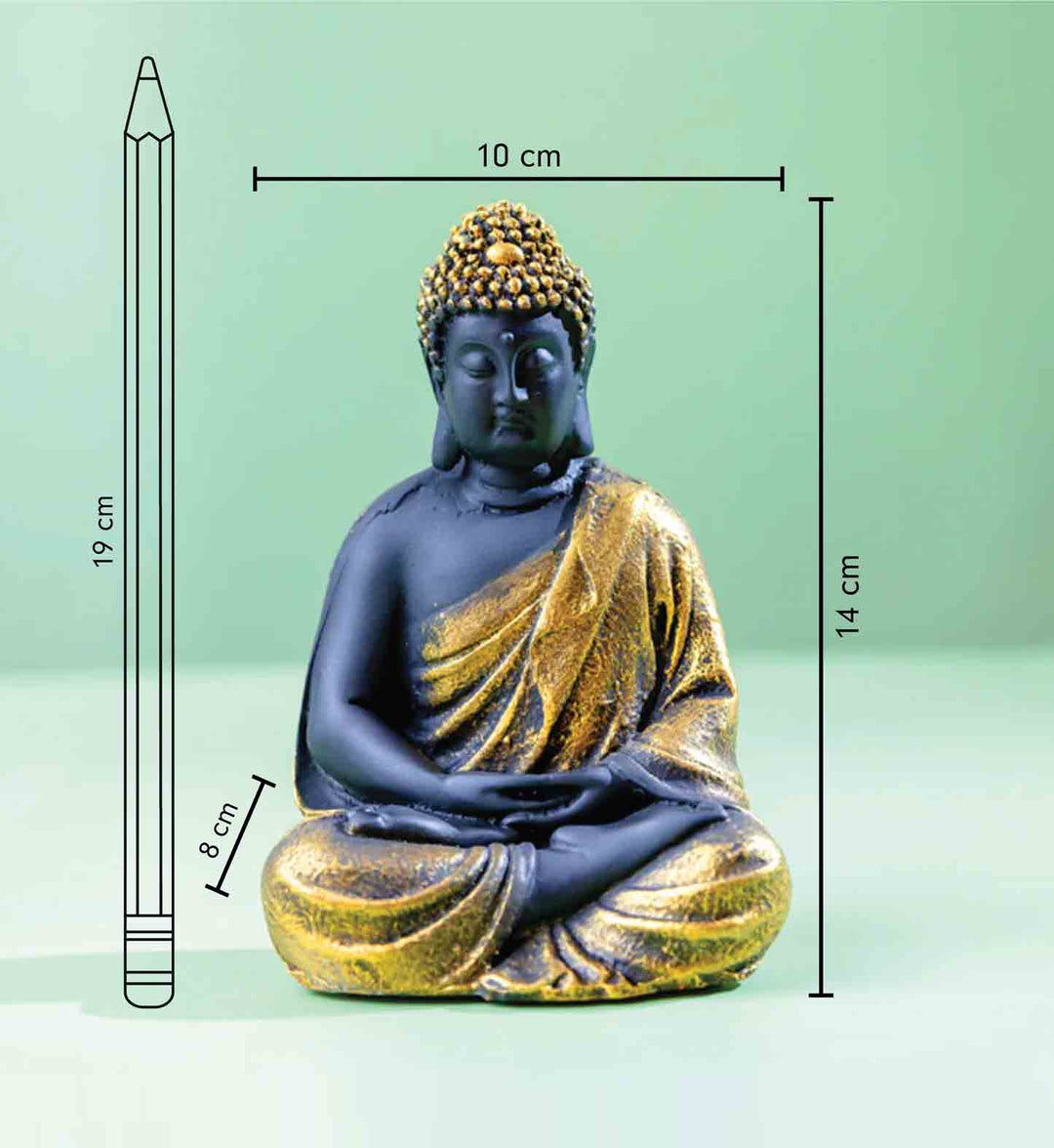 Golden Aura Buddha Statue