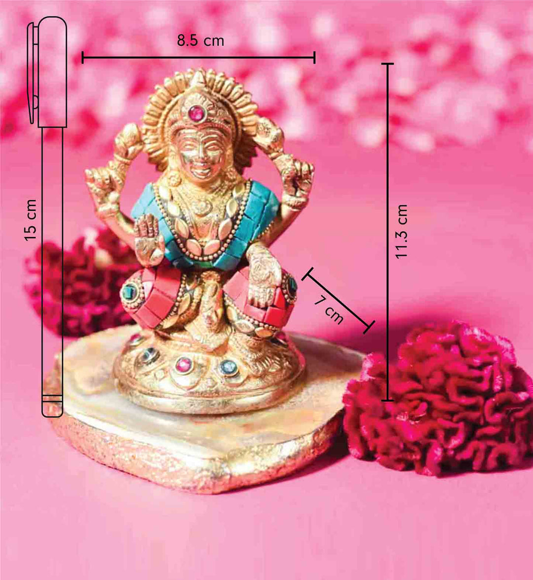 Lakshmi Goddess Brass Idol