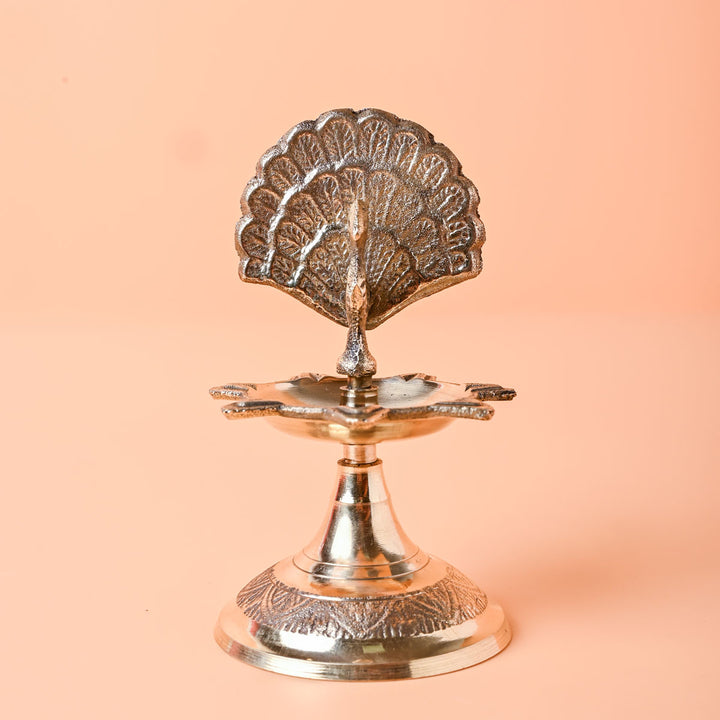 Paravani Peacock Oil lamp