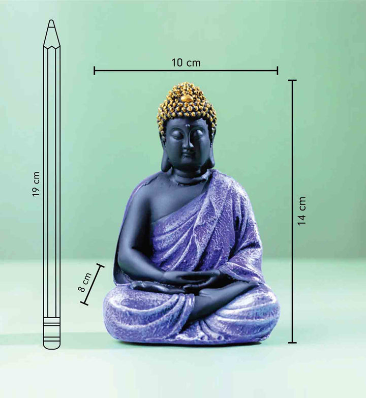 Purple Tranquility Buddha Statue