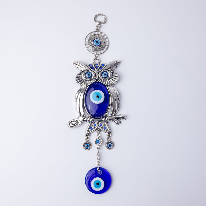 Tranquil Vision Evil Eye Owl Charm