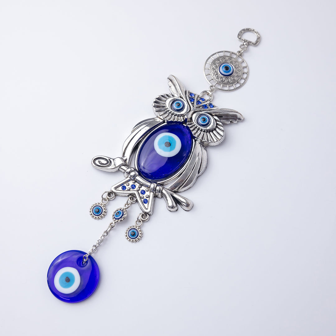 Tranquil Vision Evil Eye Owl Charm