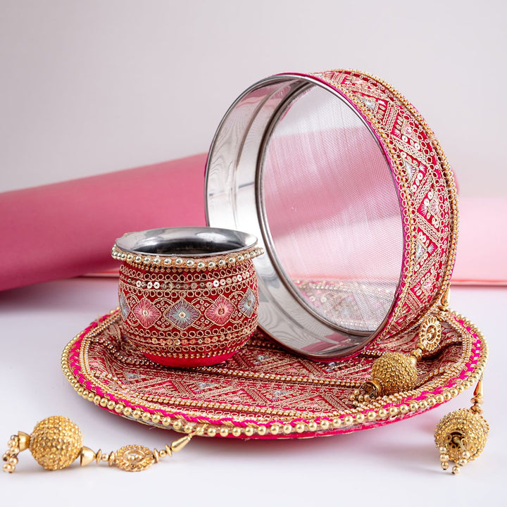 Nirjala Karva Chauth Thali Set