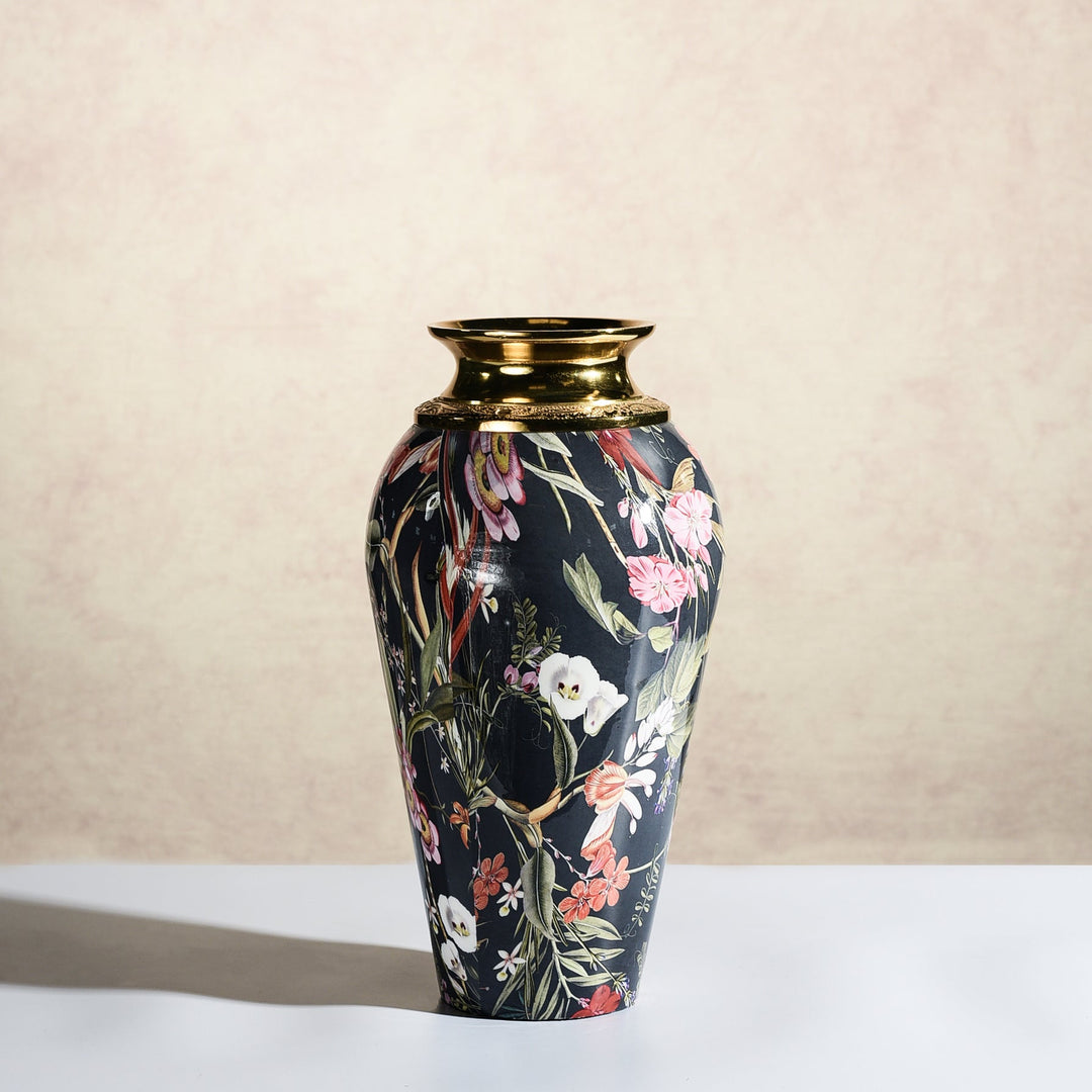 Audrey Metal Printed Vase