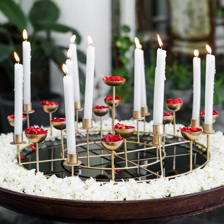 Circular Metal Rangoli Tealight Holder