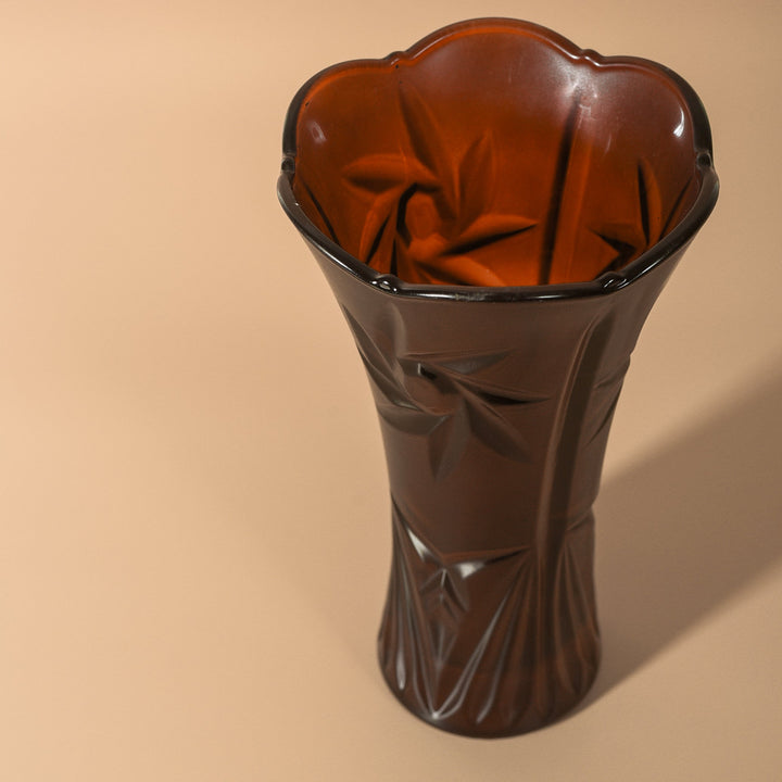 Coco Brown Crystal Vase