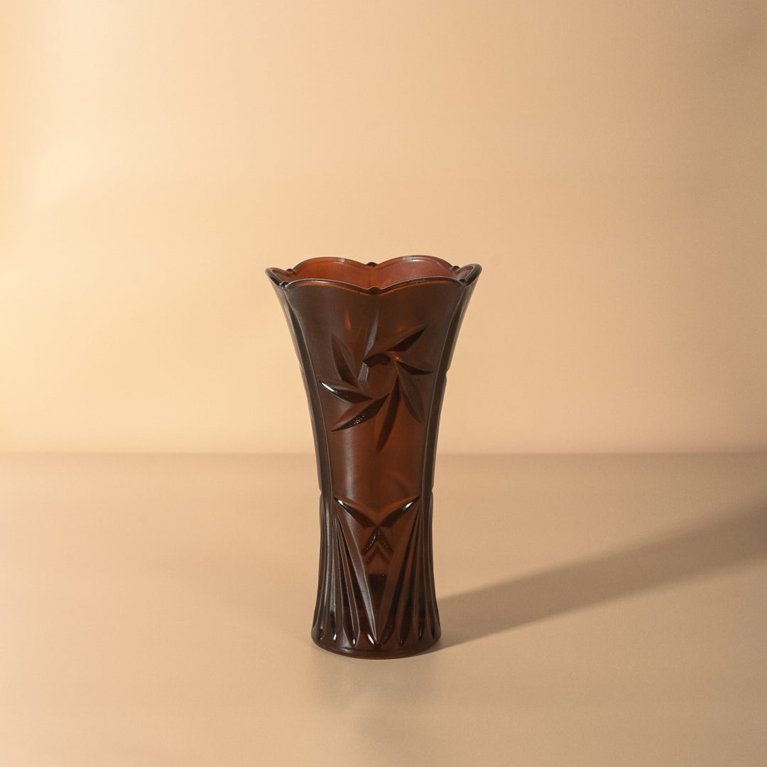 Coco Brown Crystal Vase