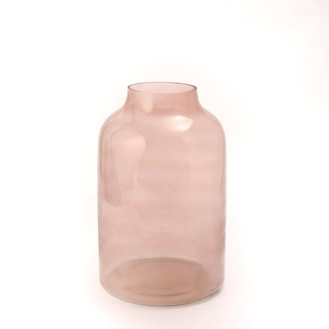 Dusky Pink Glass Vase