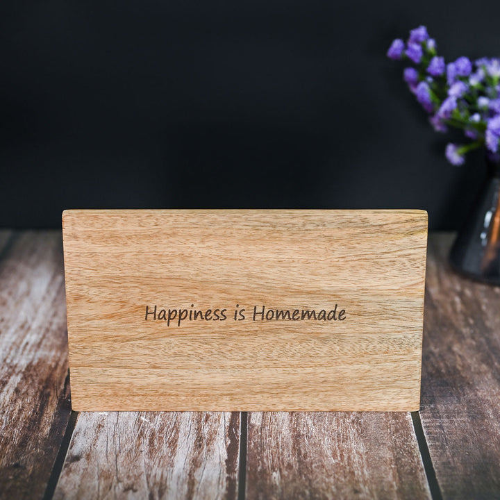 Happy At Home Wooden Platter