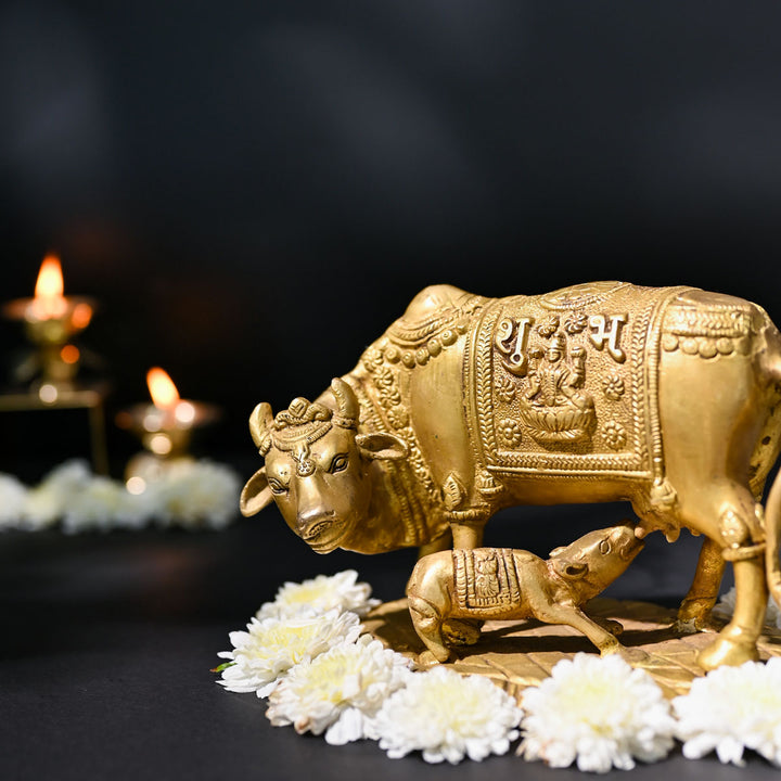 Surabhi Cow And Calf Idol